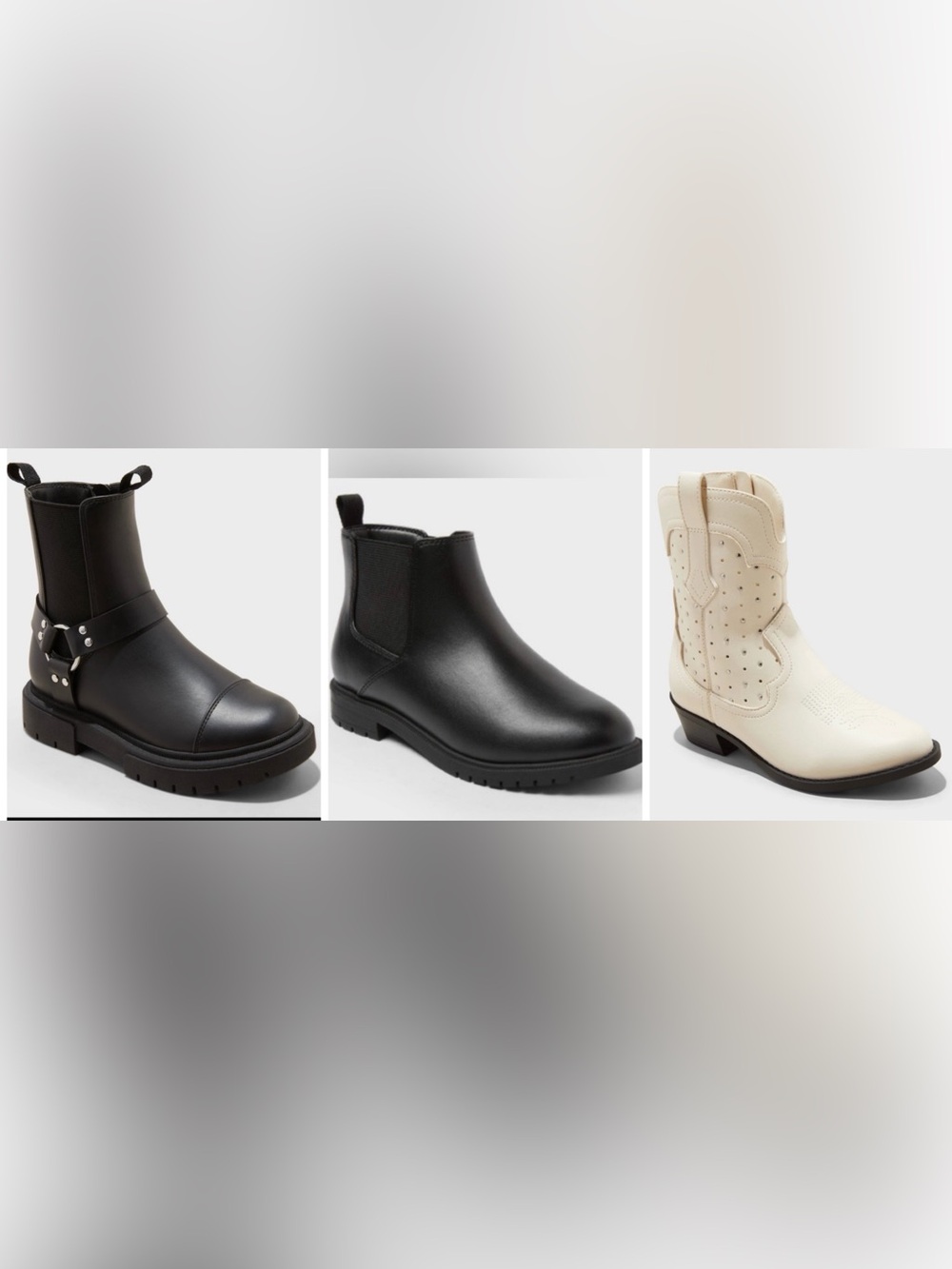 3 pairs of Girls Boots - size 1